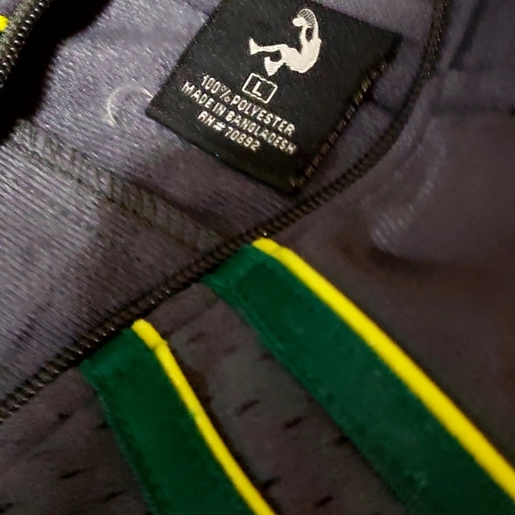 - Shaq L Track Suit Gray Green Vintage 90s Jacket Pants Fullzip Athletic … - Picture 6 of 7